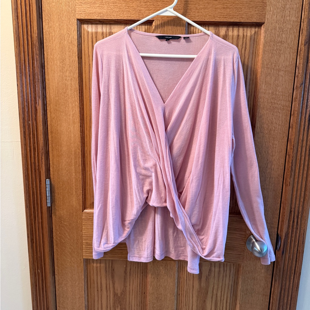 Vero Moda Soft Pink Wrap Sweater Top